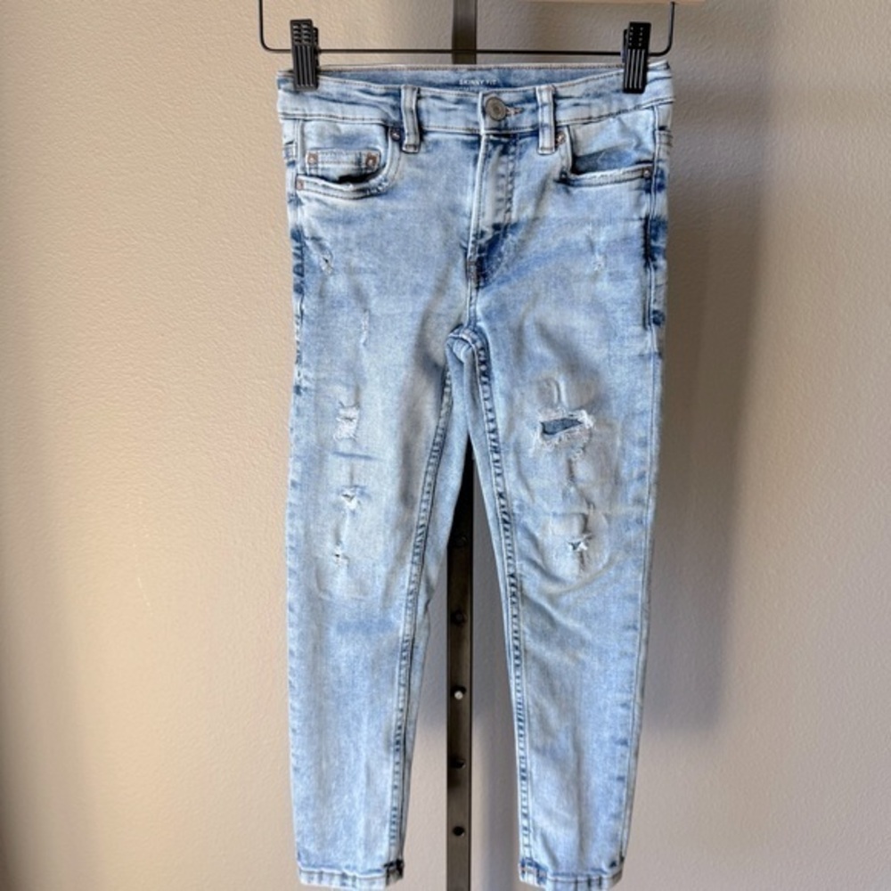 Zara skinny fit comfy denim girls size 8 jeans.